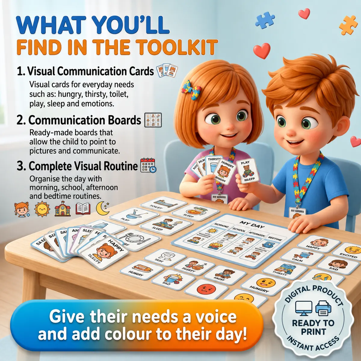 Preview of the visual toolkit contents